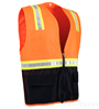 BK8038A Orange Vest with Black Bottom SWATCH