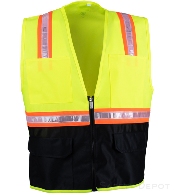 BK8048A Yellow Vest with Black Bottom MAIN