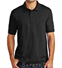 KP55-BK Black Collared Safety Shirt SWATCH