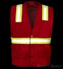 BT6038-RD.....Red Button Closure Safety Vest SWATCH