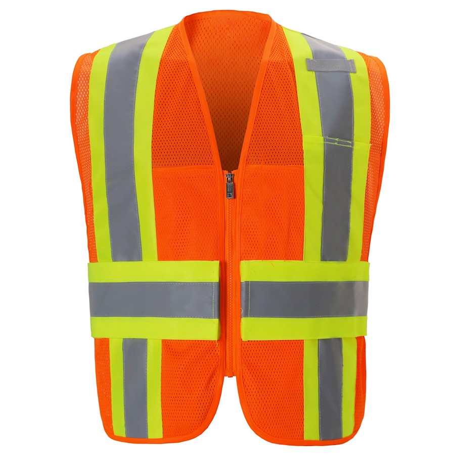 DS325C2 Orange Economy Mesh Safety Vest Safety Depot