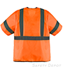 Safety Vests Class 3 - Orange with Reflective Stripes SWATCH