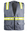 8038A-GRAY Gray Safety Vest SWATCH