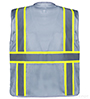 MP40-GRAY Professional Gray Mesh Vest SWATCH