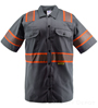 Gray Reflective Work Shirt SWATCH