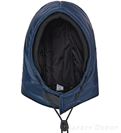 Navy Blue water repellent Oxford Nylon hood Polyester Fiberfill Insulation THUMBNAIL