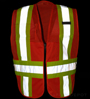 Orange Incident Command Vest Class 2 Mesh SWATCH