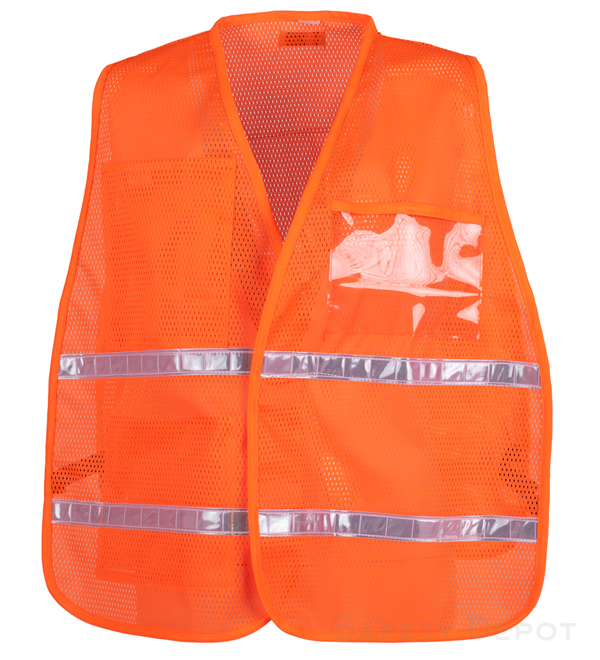 Orange Mesh Incident Command Vest MAIN