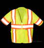 Safety Yellow Mesh Vest SWATCH