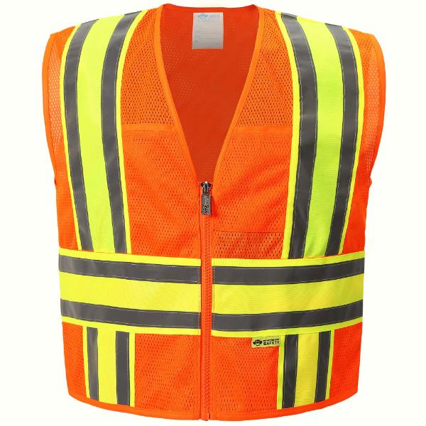 Orange Mesh Safety Vest MAIN