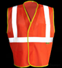 MV327C-2 Orange Reflective Mesh Class 2 Safety Vest SWATCH