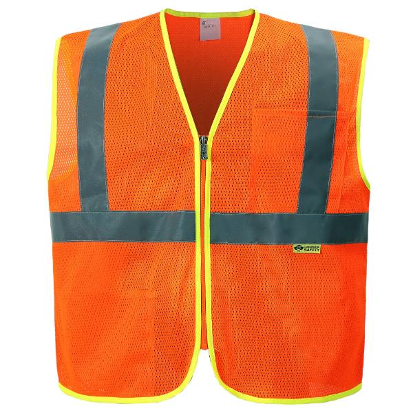 EconomyOrange Mesh Reflective safety vest MAIN