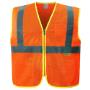 EconomyOrange Mesh Reflective safety vest SWATCH