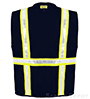 VEL6038-NV Navy Blue Velcro Safety Vest SWATCH