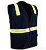 VEL6038-NV Navy Blue Velcro Safety Vest SWATCH