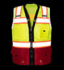 SV544-RD Two Toned Class 2 Safety Vest - Safety Depot SWATCH