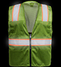 MSD1001OLIVE Olive Green Mesh Safety Vest SWATCH