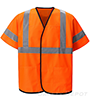 Safety Vests Class 3 - Orange with Reflective Stripes SWATCH