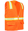 CASE of 8038A Safety Vest  (36)Orange SAFETY DEPOT SWATCH