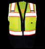 Navy Blue Bottom Lime Safety Vest SWATCH