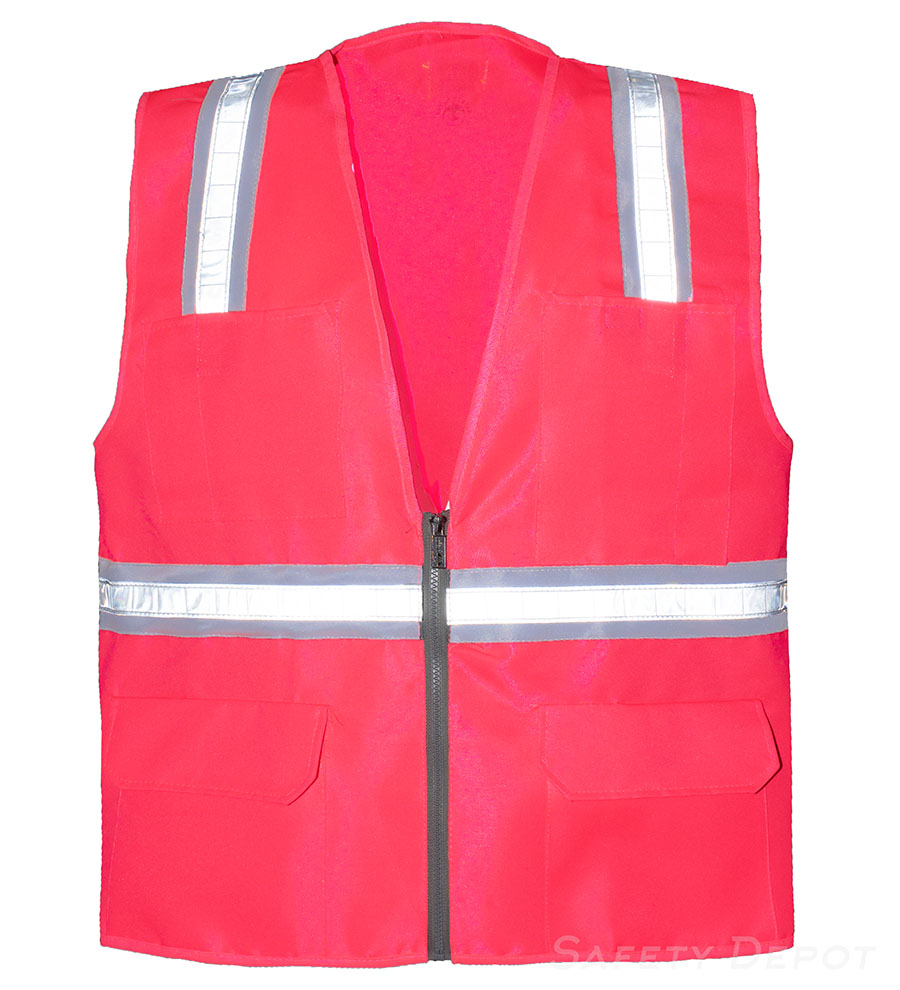 8038A-PK Pink Hi Vis Reflective Safety Vest for Women
