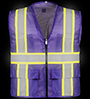 MP40-PRP Professional Purple Mesh Vest SWATCH