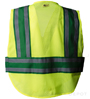 Green Public Work Safety Vest SWATCH