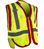 Public work Safety Vest PWB505-Red SWATCH