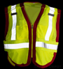 Public work Safety Vest PWB505-Red SWATCH