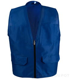 Royal blue safety vest for men and women lightweight vest perfect for wearing above additional clothing THUMBNAIL