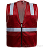 MSD1001RD Red Mesh Safety Vest SWATCH