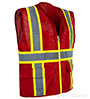 MP40-RD Professional Red Mesh Vest SWATCH