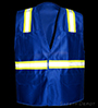 VEL6038-RB Royal Blue Velcro Safety Vest SWATCH