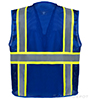 MP40-RB Professional Mesh Royal Blue  Vest SWATCH