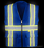 Professional Solid Royal Blue Vest SWATCH