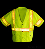 8148C-3 Class 3 Yellow Snap Safety Vest SWATCH