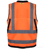 Orange Surveyor Safety Vest - Mesh Top Body SWATCH