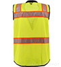 Premium Black Bottom Two Toned Class 2 Safety Vest SWATCH