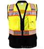 Premium Black Bottom Two Toned Class 2 Safety Vest SWATCH