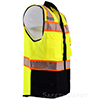 Premium Black Bottom Two Toned Class 2 Safety Vest SWATCH