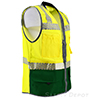 Premium Green  Bottom Two Toned Class 2 Safety Vest SWATCH