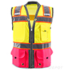 Pink Bottom Two Toned Class 2 Safety Vest SWATCH