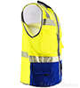 ZIG544-RB Premium Royal Blue Bottom Two Toned Class 2 Safety Vest SWATCH