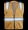 MSD1001TAN Tan Mesh Safety Vest SWATCH