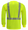 Yellow Lime Reflective Long Sleeve Shirt SWATCH