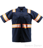 tow truck driver Reflective Work  Shirt SWATCH