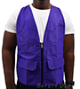 Unisex Purple Safety Vest SWATCH