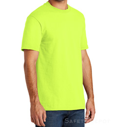 American made yellow lime short Sleeve Tee Shirt THUMBNAIL