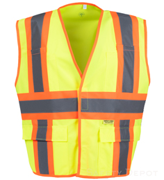 VEL5048 Yellow Class 2 Safety Vest THUMBNAIL