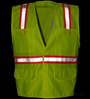 VEL6048 Lime Yellow Velcro Safety Vest SWATCH